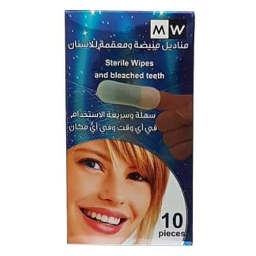 منديل مبيض اسنان  إم دبليو 10 حبة